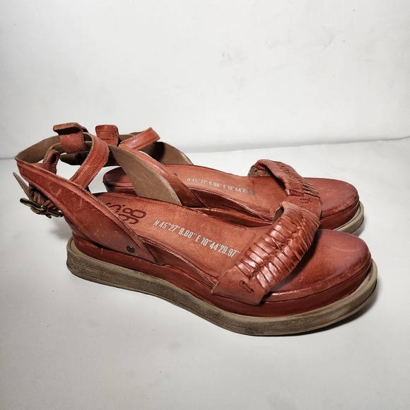 A.S 98 Laird Platform Rust Orange Women's Sandals Size 36